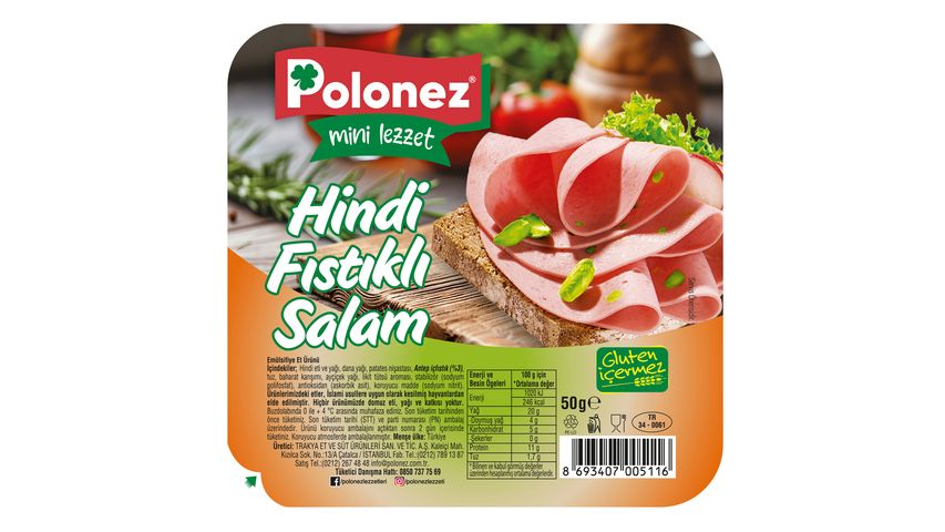 Polonez Turkey Pistachio Salami 50 g