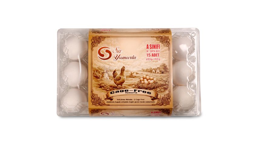 Su Cage-Free Eggs 15 pcs 53–63 g