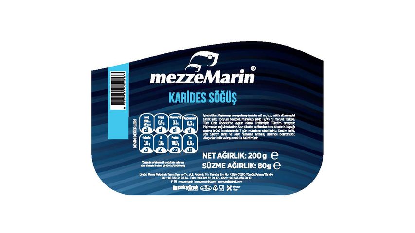 Mezzamarin Sliced Shrimp 200 g