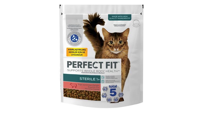 Perfect Fit Sterile 1+ Rich Beef Cat Food 750 g