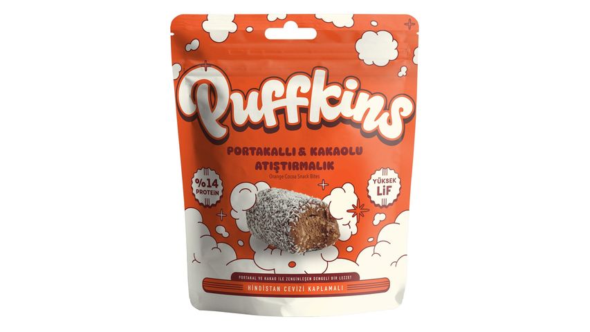 Puffkins Yer Fıstıklı Portakallı & Kakaolu Atıştırmalık