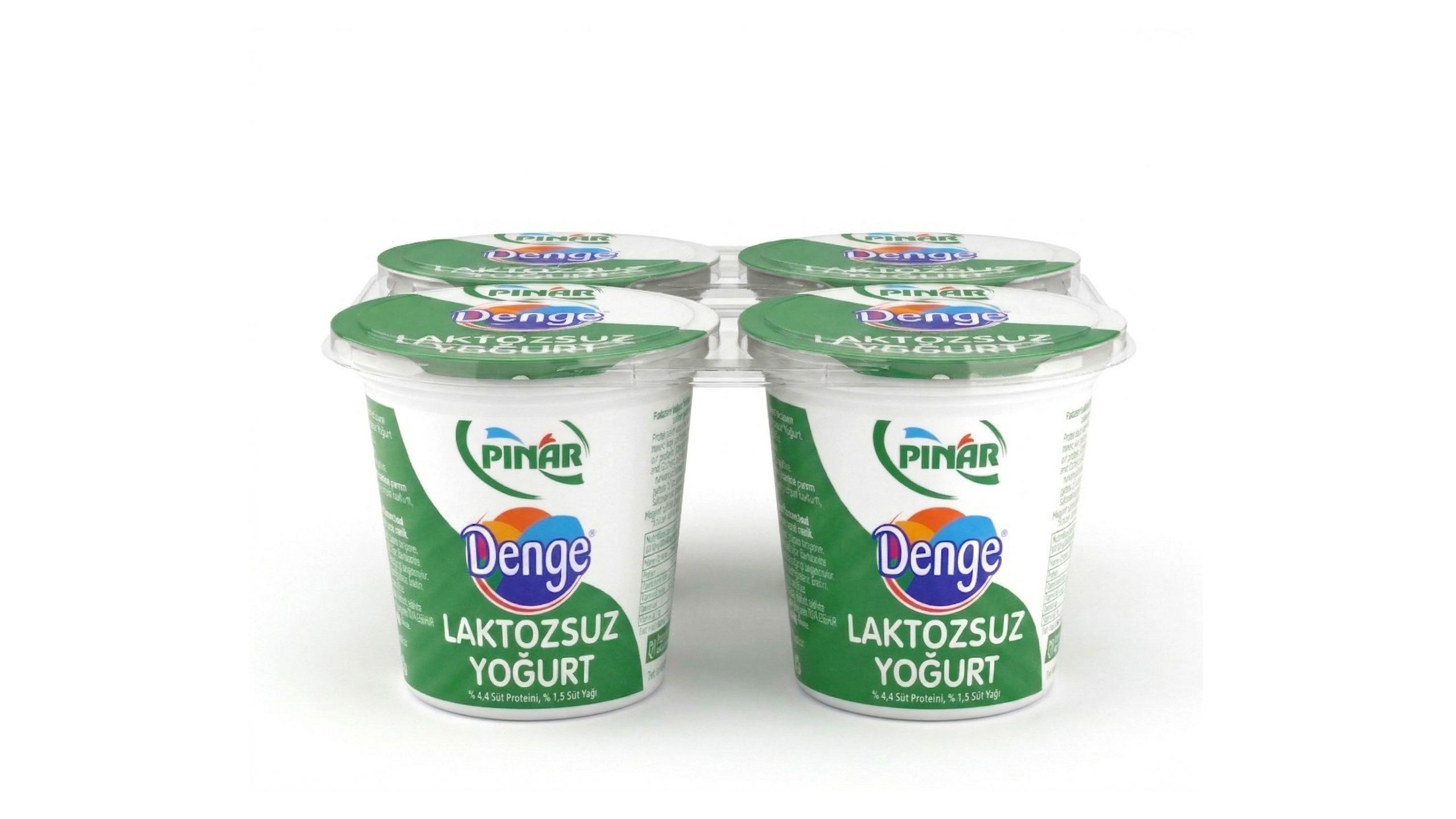 Buy Pınar Lactose-Free Yogurt 4 x 125 g | Yemeksepeti Market