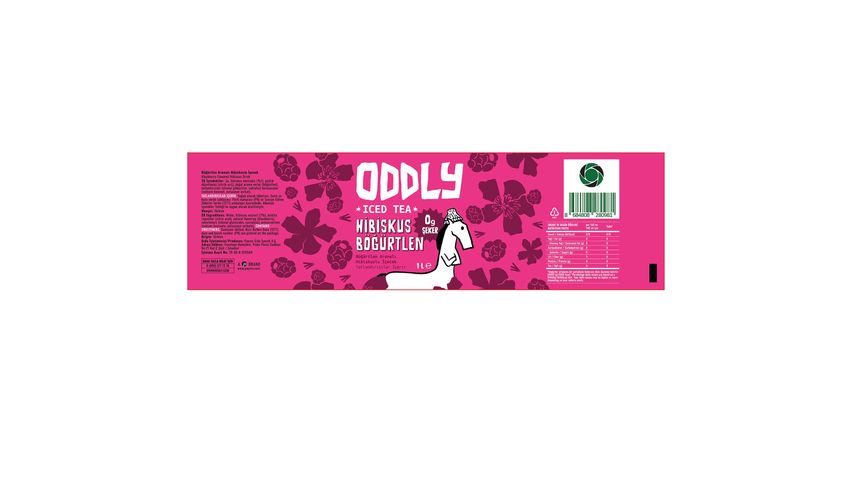 Oddly Hibiscus & Blackberry Flavored Iced Tea 1 L