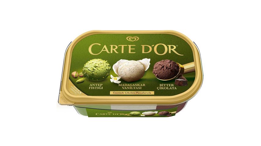 Algida Carte d'Or Classic Vanilya, Fıstık & Bitter Çikolata 850 ml