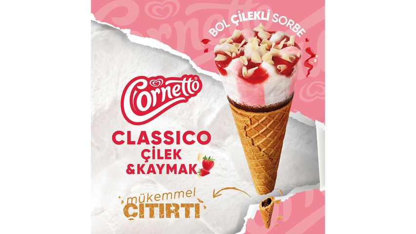 Cornetto Classico Çilek 120 ml