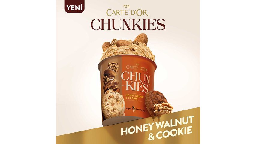 Algida Carte d’Or Chunkies Honey Walnut, Cookie and Caramel 430 ml