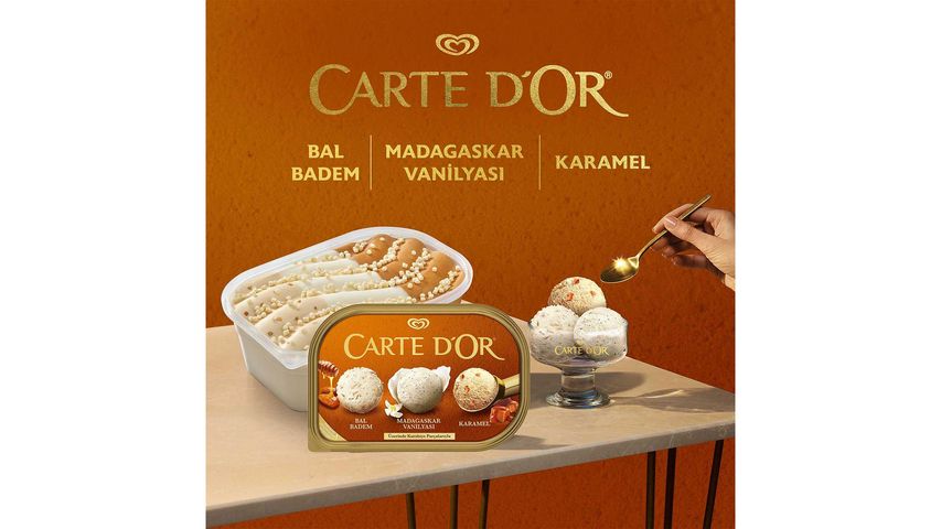 Algida Carte d'Or Classic Extra Bal Badem & Karamel 850 ml