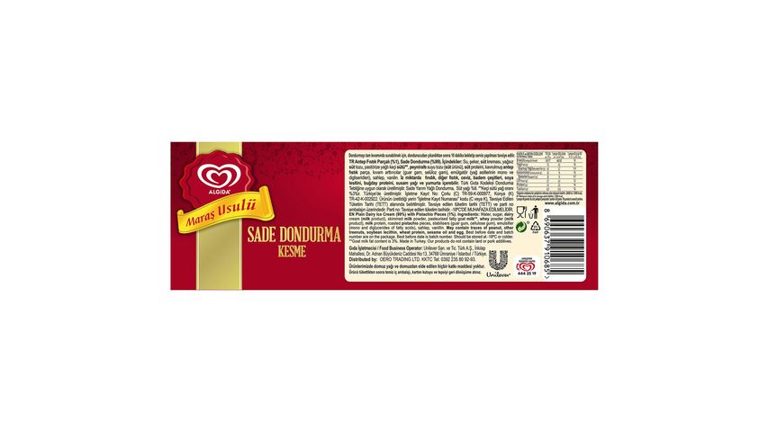 Algida Maraş Usulü Kesme 650 ml