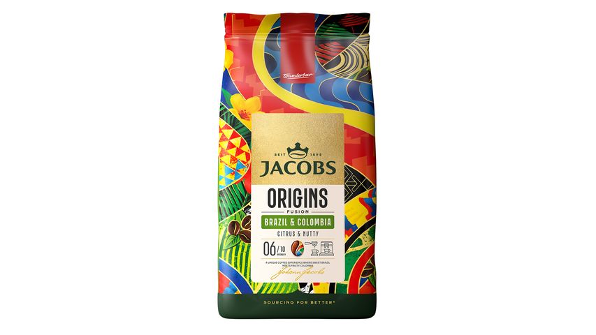 Jacobs Origins Brazil & Colombia Çekirdek Kahve 1000 g