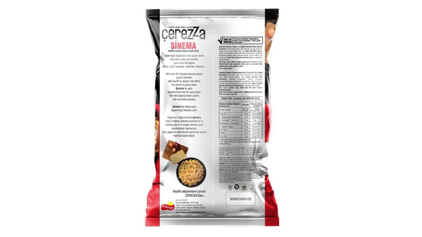 Çerezza Sinema Peynir & Soğan Aromalı Mısır Çerezi Parti Boy 170 g
