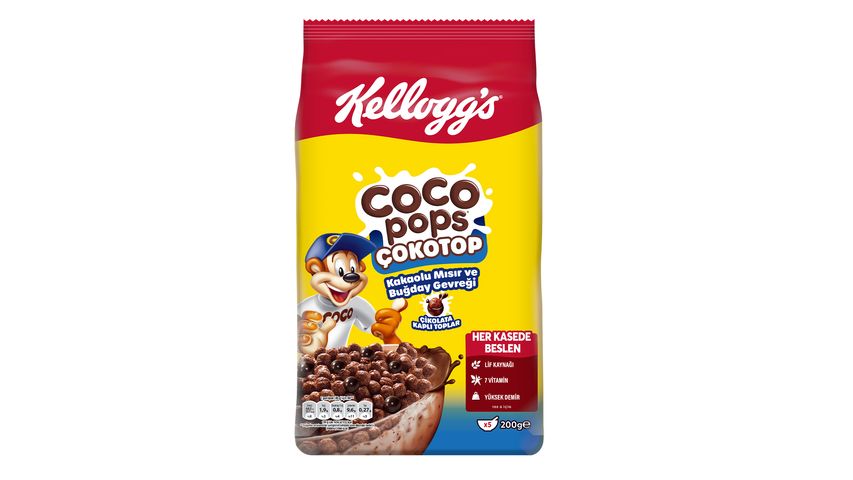 Kellogg's Coco Pops Chocolate Wheat and Corn Flakes 200 g
