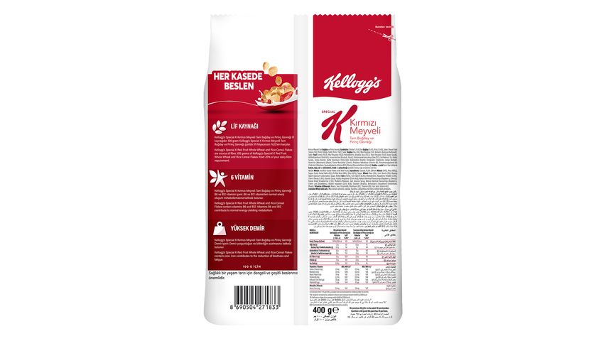 Kellogg's Special K Kırmızı Meyveli Kahvaltılık Gevrek 400 g