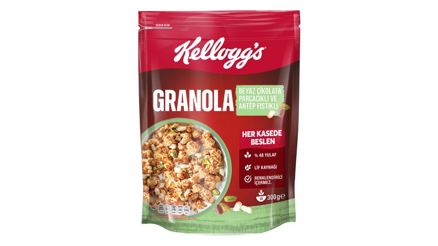 Kellogg's Antep Fıstıklı & Beyaz Çikolatalı Granola 300 g