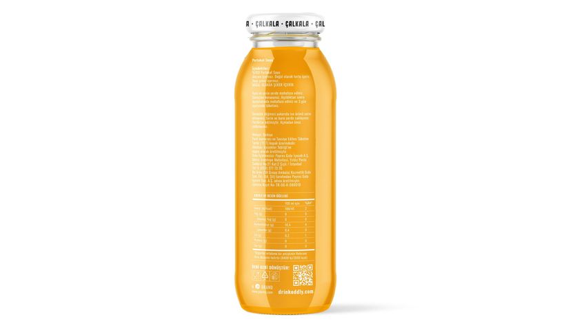 Oddly.Zip %100 Portakal Suyu Cam 250 ml