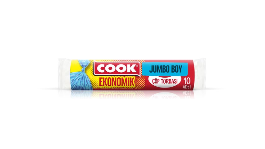 Cook Economic Jumbo Garbage Bags Blue 80 x 110 cm 10 pcs