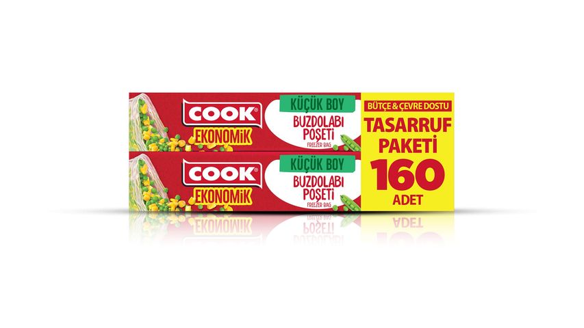 Cook Ekonomik Küçük Buzdolabı Poşeti 20 x 30 cm 160 Adet