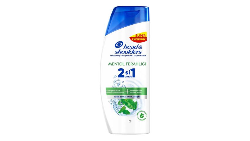 Head & Shoulders 2’si 1 Arada Mentol Ferahlığı Şampuan 625 ml