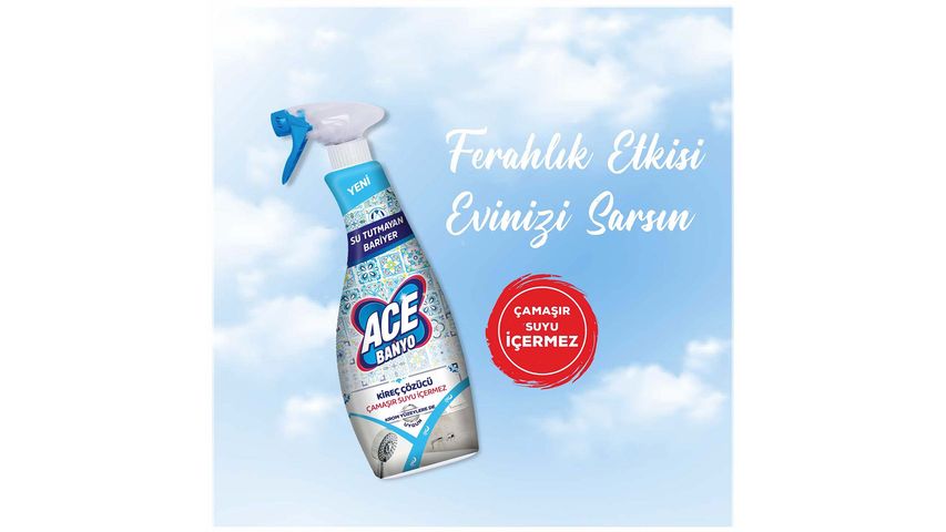 Ace Ultra Sparkling Baths Foam Laundry Waterless Bath Spray 700 ml