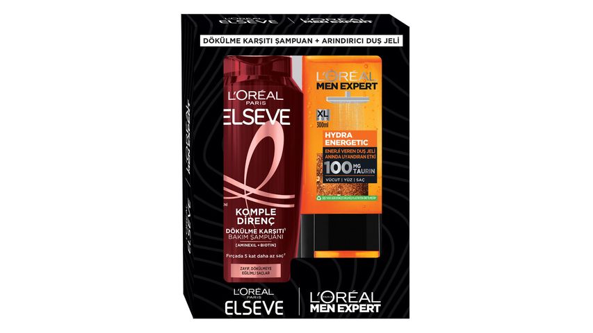 L'Oréal Paris Hydra Energetic Shower Gel 300 ml & Elseve Shampoo 400 ml