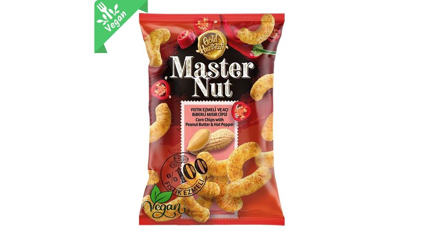 Master Nut Peanut Butter Hot Pepper Corn Chips 150 g