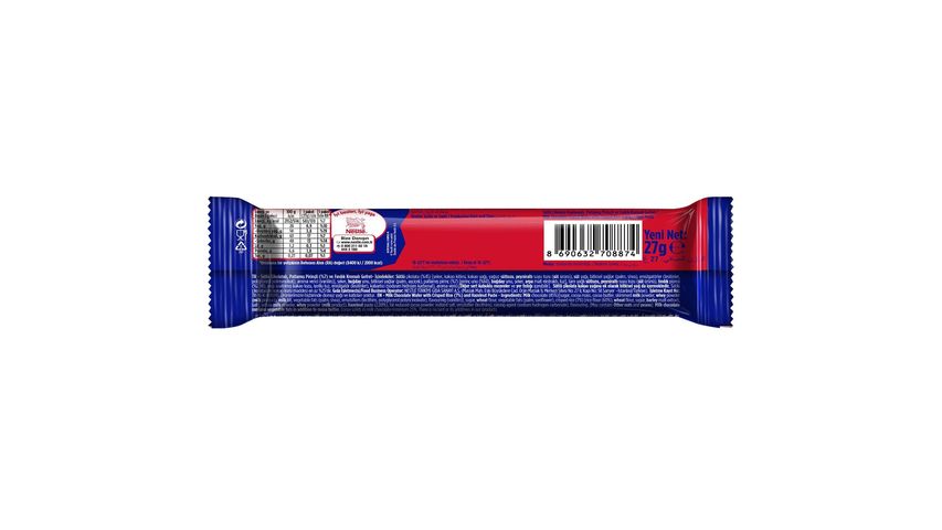 Nestle Crunch Patt Pirinç Fındık Kremalı Gofret 27 g