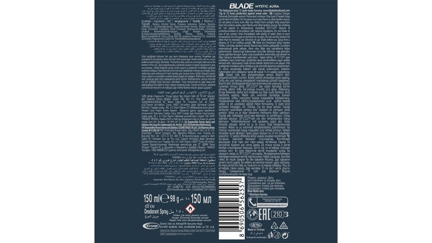 Blade Deodorant Mysaur 150 ml
