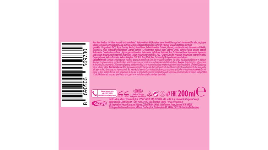 Duru Güçlü Parlak Saç Maskesi 200 ml