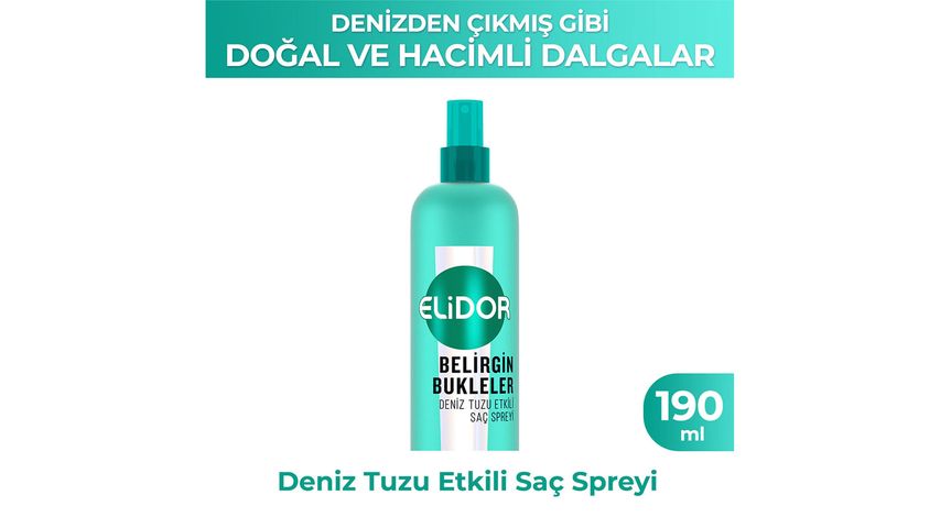 Elidor Belirgin Bukleler Deniz Tuzu Spreyi 190 ml