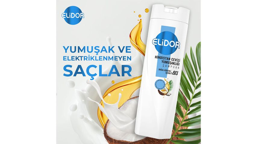 Elidor Hindistan Cevizi Yumuşaklığı Şampuan 400 ml