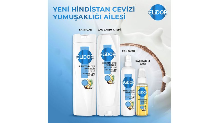 Elidor Hindistan Cevizi Yumuşaklığı Şampuan 400 ml