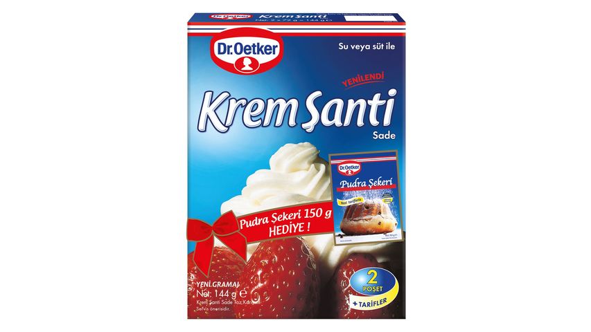 Dr. Oetker Whipped Cream Powder 144 g & Powdered Sugar 150 g