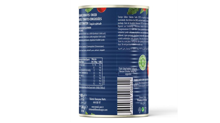 Tamek Chopped Tomatoes 400 g