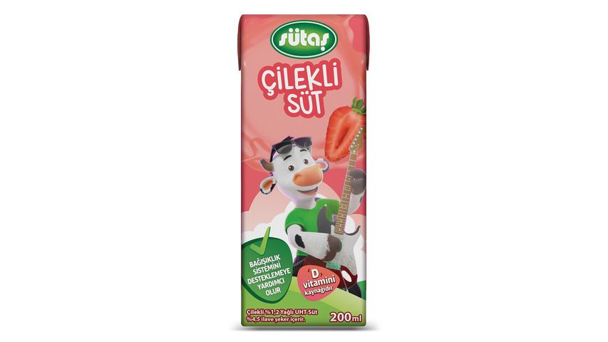 Sütaş Strawberry Milk with Vitamin D 200 ml