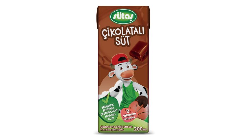 Sütaş D Vitaminli Çikolatalı Süt 200 ml