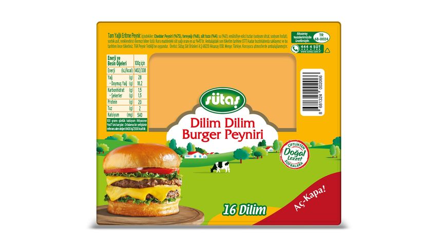 Sütaş Burger Peyniri 225 g