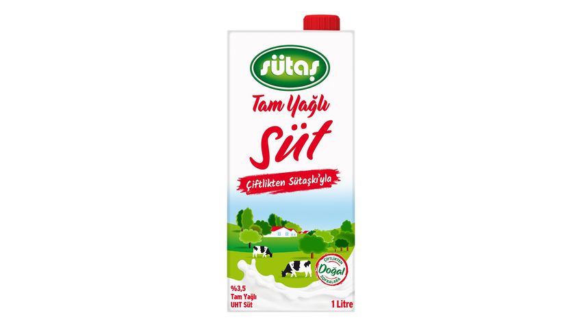 Sütaş Whole Milk 3.5% Fat 1 L