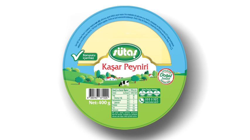 Sütaş Kaşar Peyniri 400 g