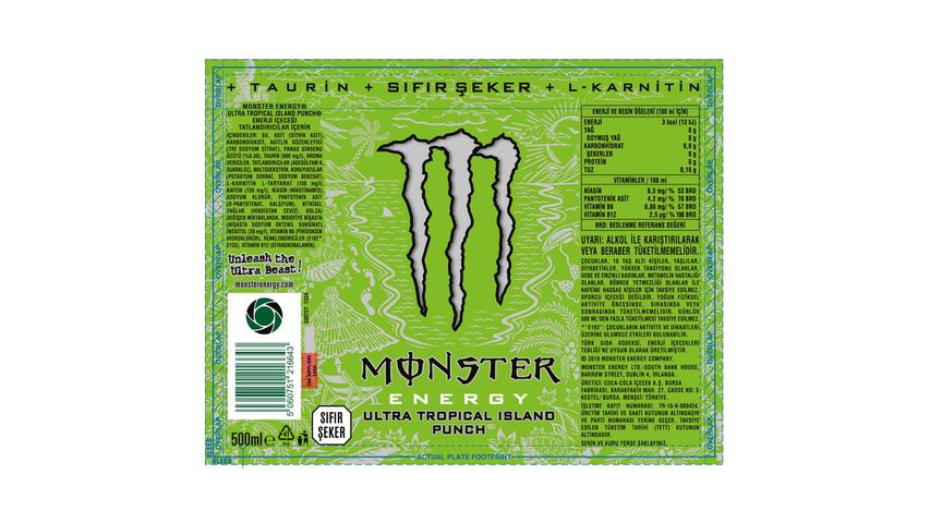 Monster Tropical Enerji İçeceği 500 ml