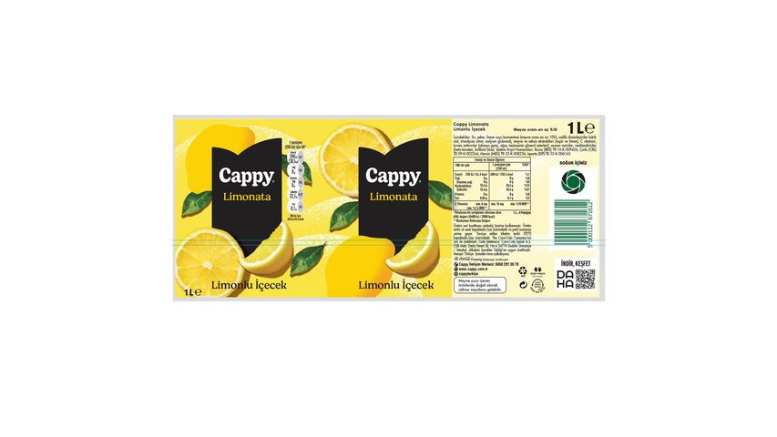 Cappy Geleneksel Limonata 1 L