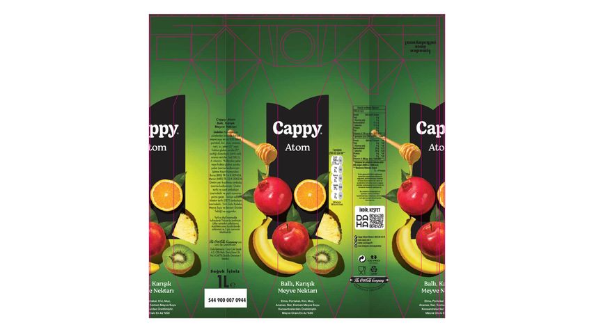 Cappy Atom Meyve Suyu 1 L