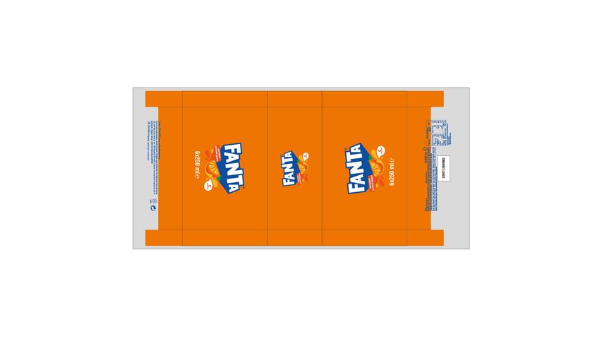 Fanta Gazoz Kutu 6 x 250 ml
