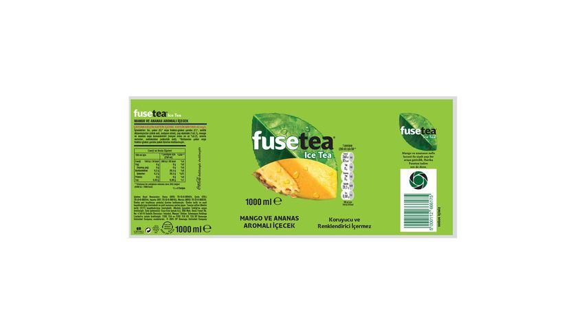 Fuse Tea Mango & Ananas Pet Şişe 1 L
