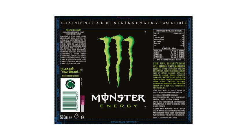 Monster Enerji İçeceği 500 ml