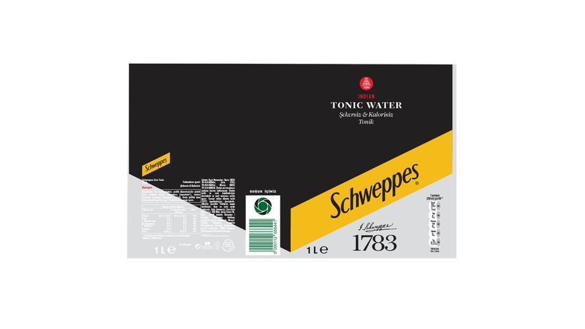 Schweppes Zero Tonik Pet Şişe 1 L