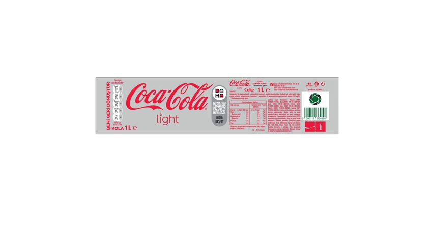 Coca-Cola Light Pet Şişe 1 L
