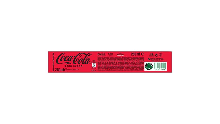 Coca-Cola Zero Sugar Şişe 250 ml