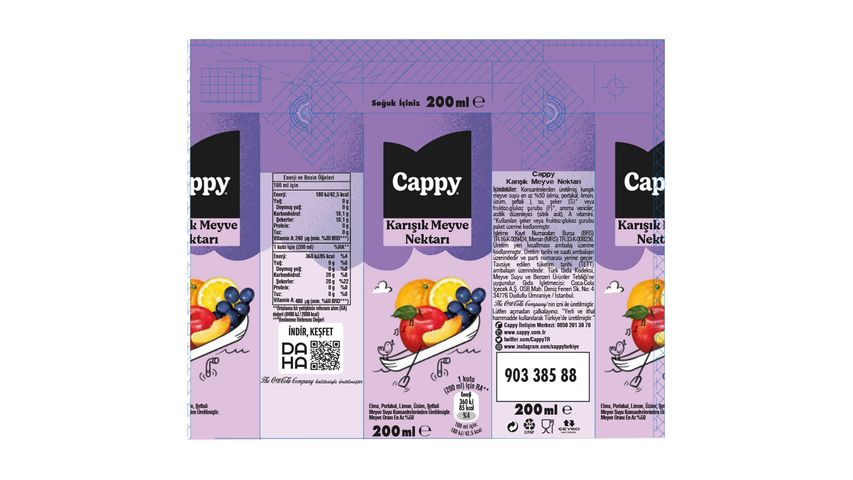 Cappy Karışık Meyve Suyu 200 ml