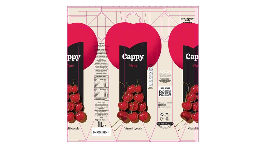Cappy Vişneli Meyve Suyu 1 L