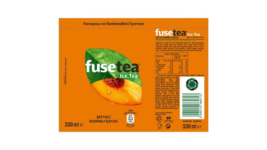 Fuse Tea Şeftali Kutu 330 ml