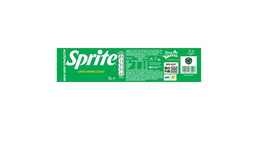 Sprite Limon Aromalı Gazoz 1 L